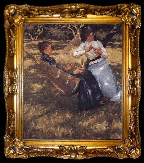 framed  Henry Herbert La Thangue In the Orchard, ta009-2